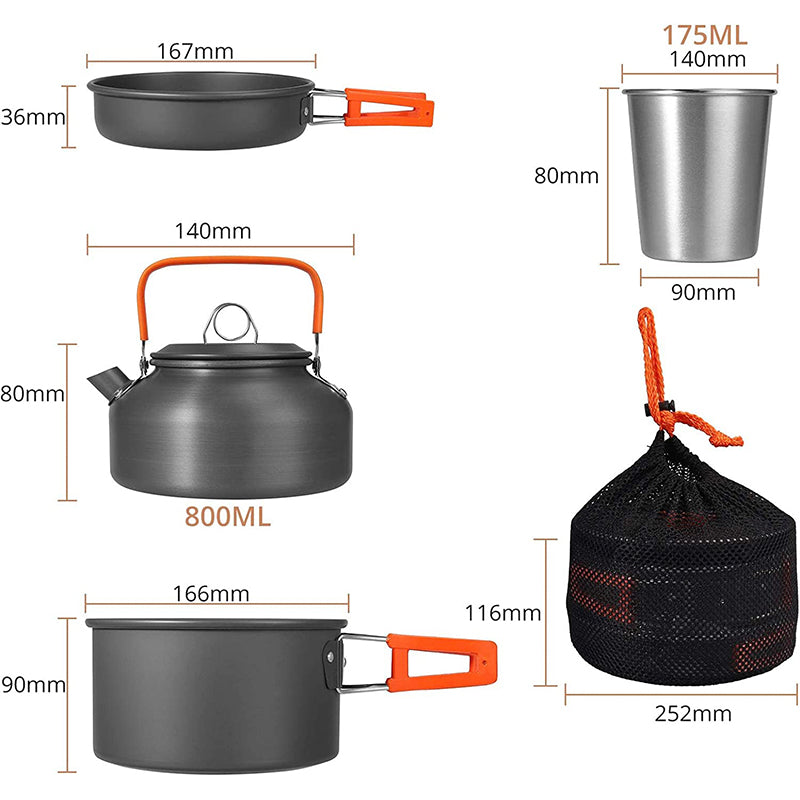 Camping Essentiële Accessoires en Kookgerei Set voor Buitenactiviteiten Camping Essentiële Accessoires en Kookgerei Set voor Buitenactiviteiten