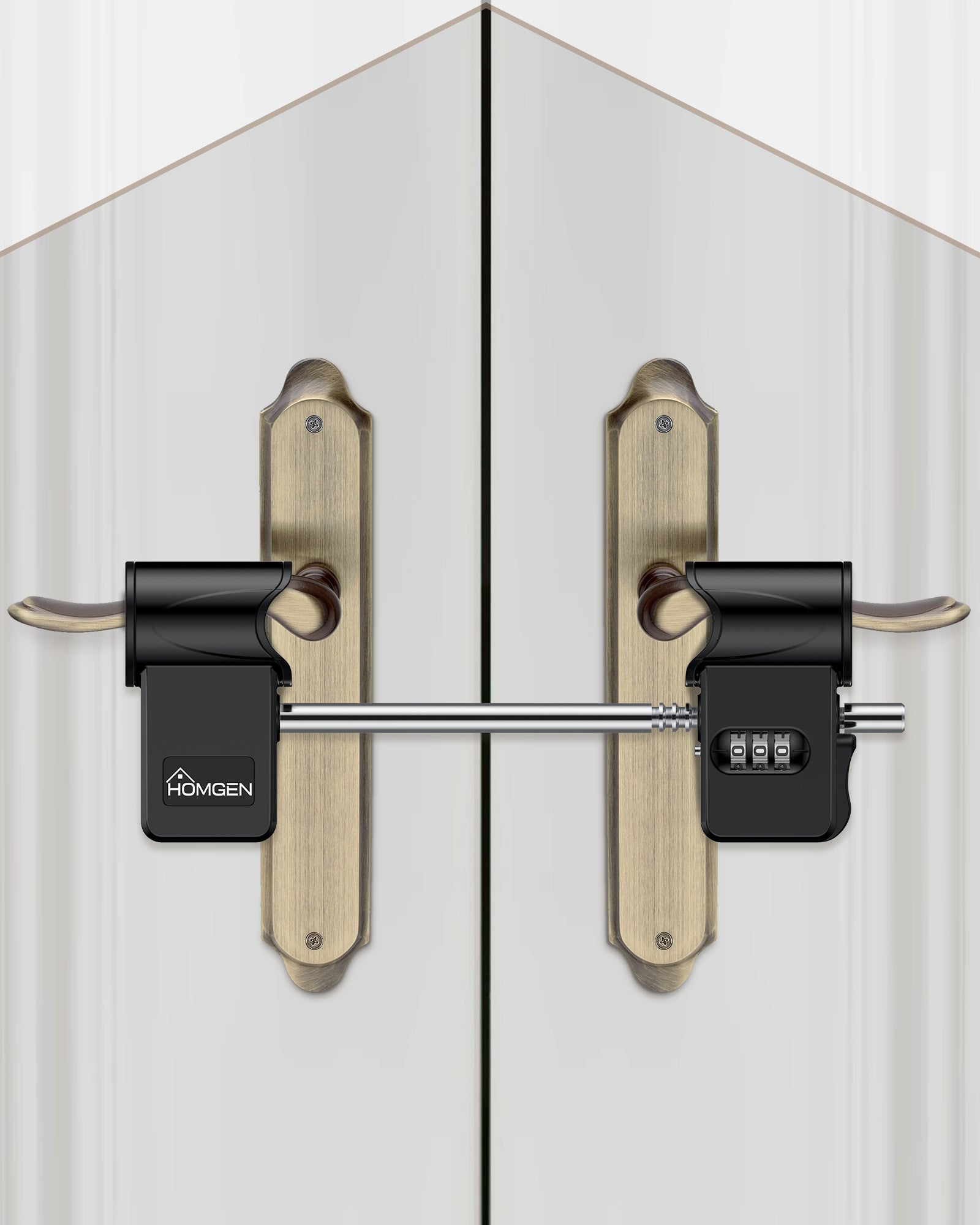 Security Gate Lock Kit Patio Door Security Lock,HOMGEN Professional French Patio Door Lock Pa ...