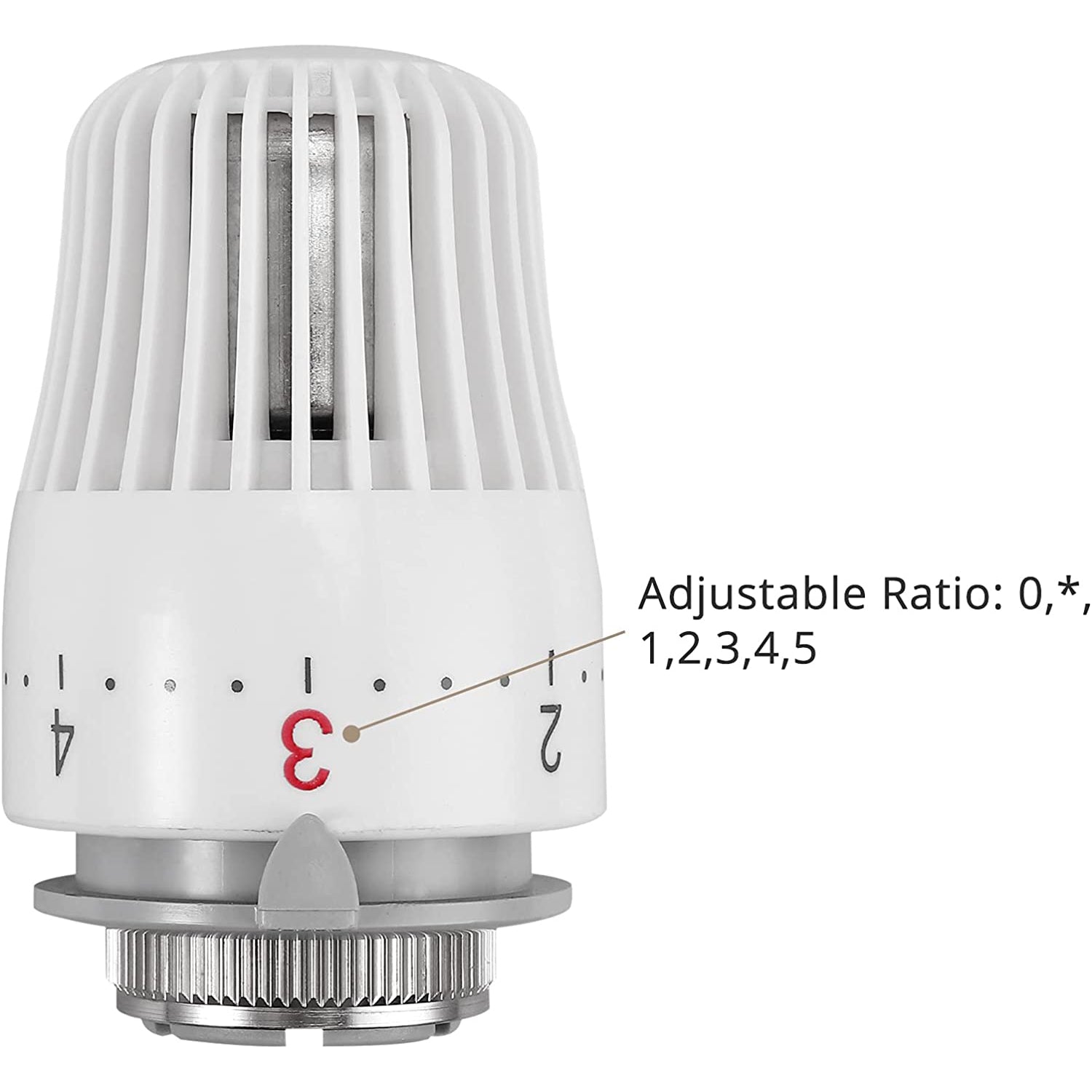 HOMGEN Popular 3Pcs TRV Thermostatic Head Radiator