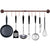 HOMGEN Popular 100cm Wall Mounted Pot Pan Rack set