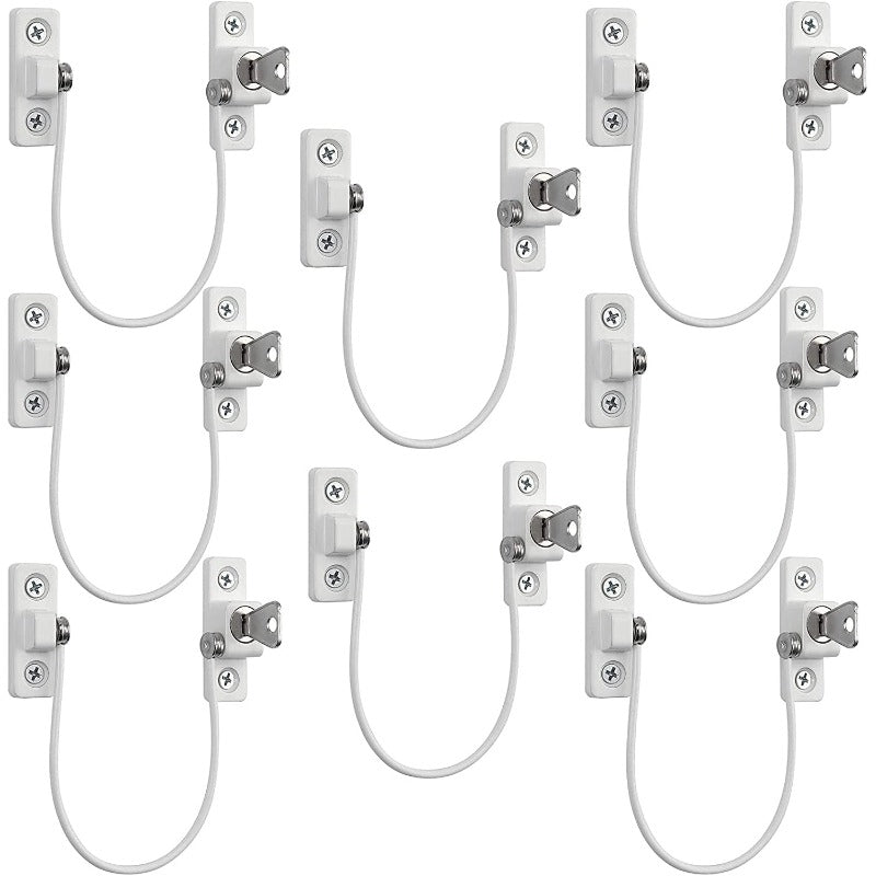 HOMGEN Professional 8pcs Window Restrictor Locks Baby Security