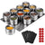 Homgen 12PCS Popular Stainless Steel Magnetic Spice Jars