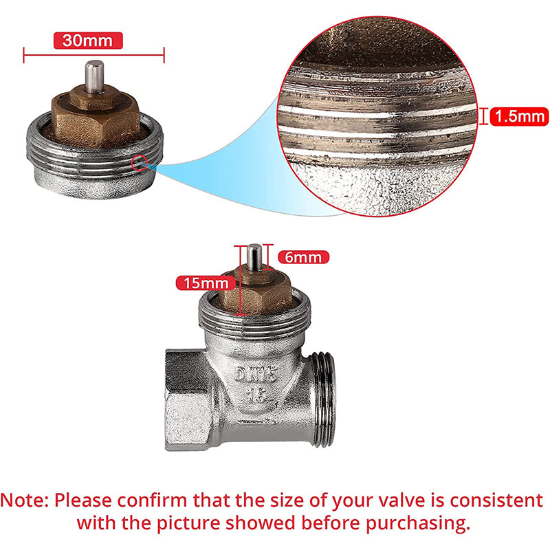 HOMGEN Professional 3Pcs TRV Thermostatic Head Radiator