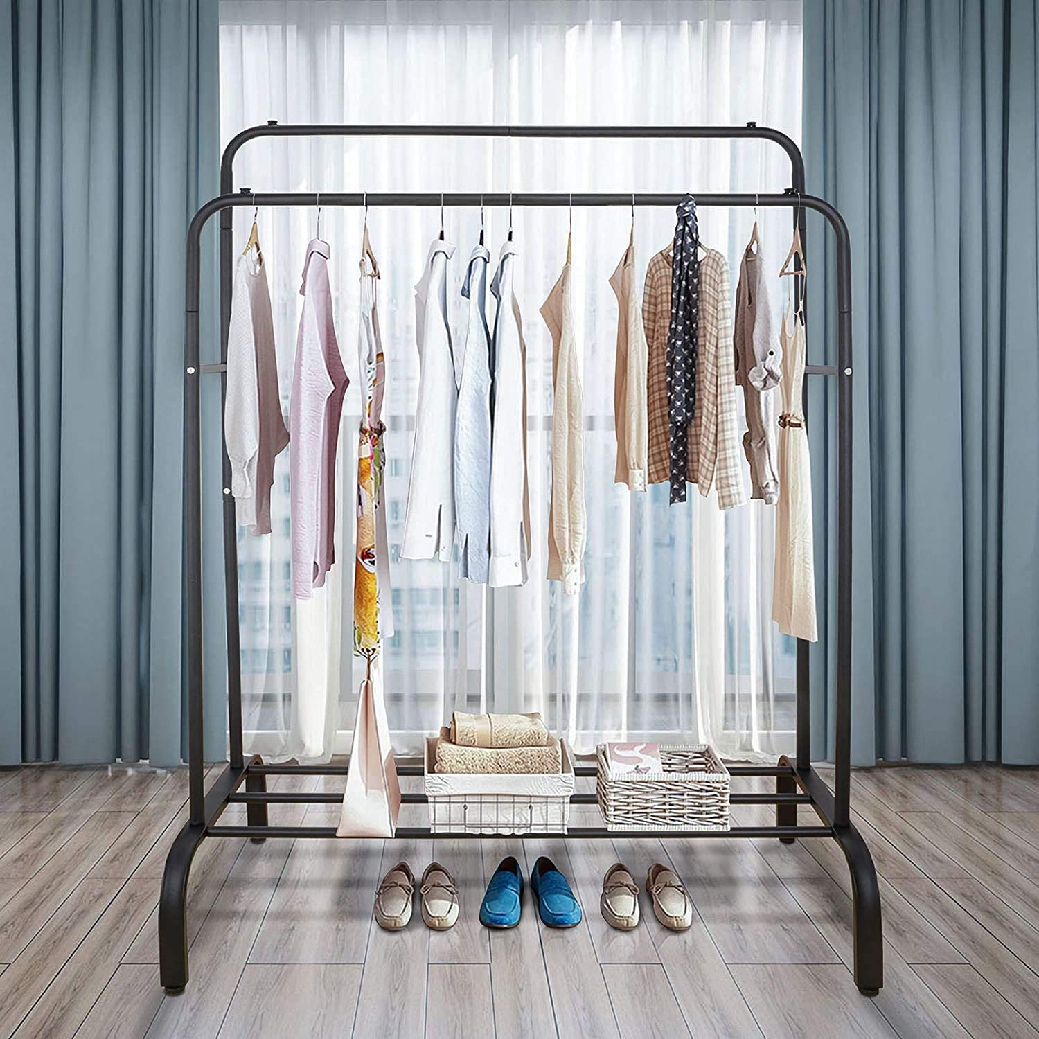 HOMGEN Popular Cloth Rail Storage Heavy Duty Metal Clothes Rail – Homgen