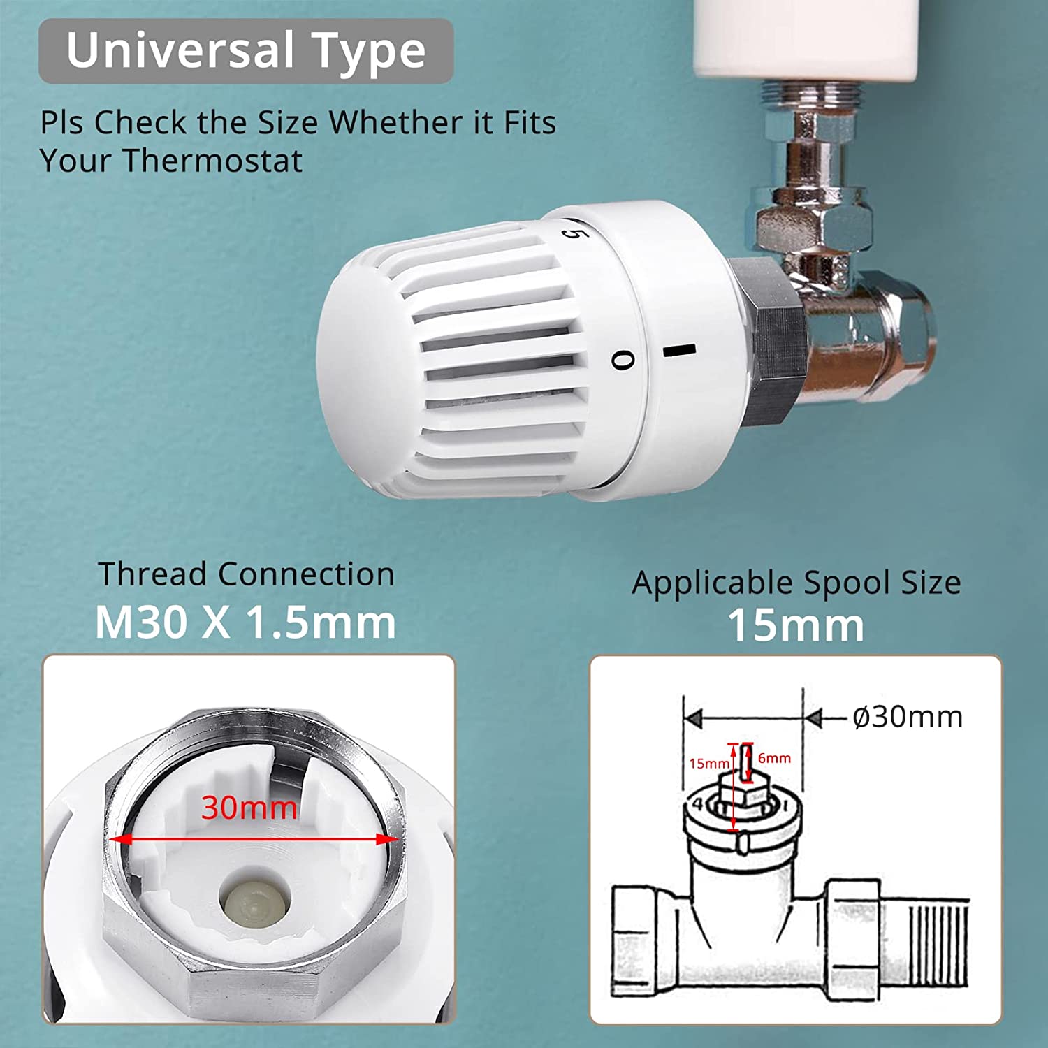 HOMGEN Popular 3Pcs TRV Thermostatic Heads Radiator – Homgen