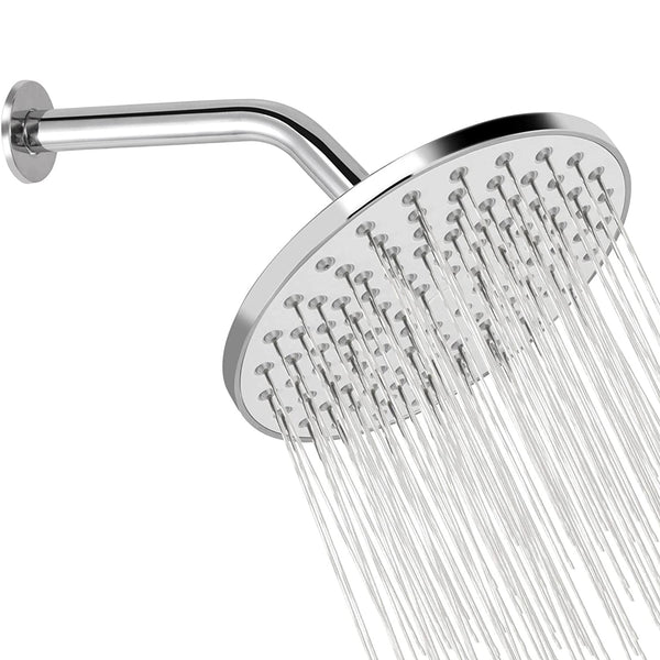 HOMGEN Popular 8 Inch Rain Showerhead 304 Stainless Steel Rain Shower Head Set
