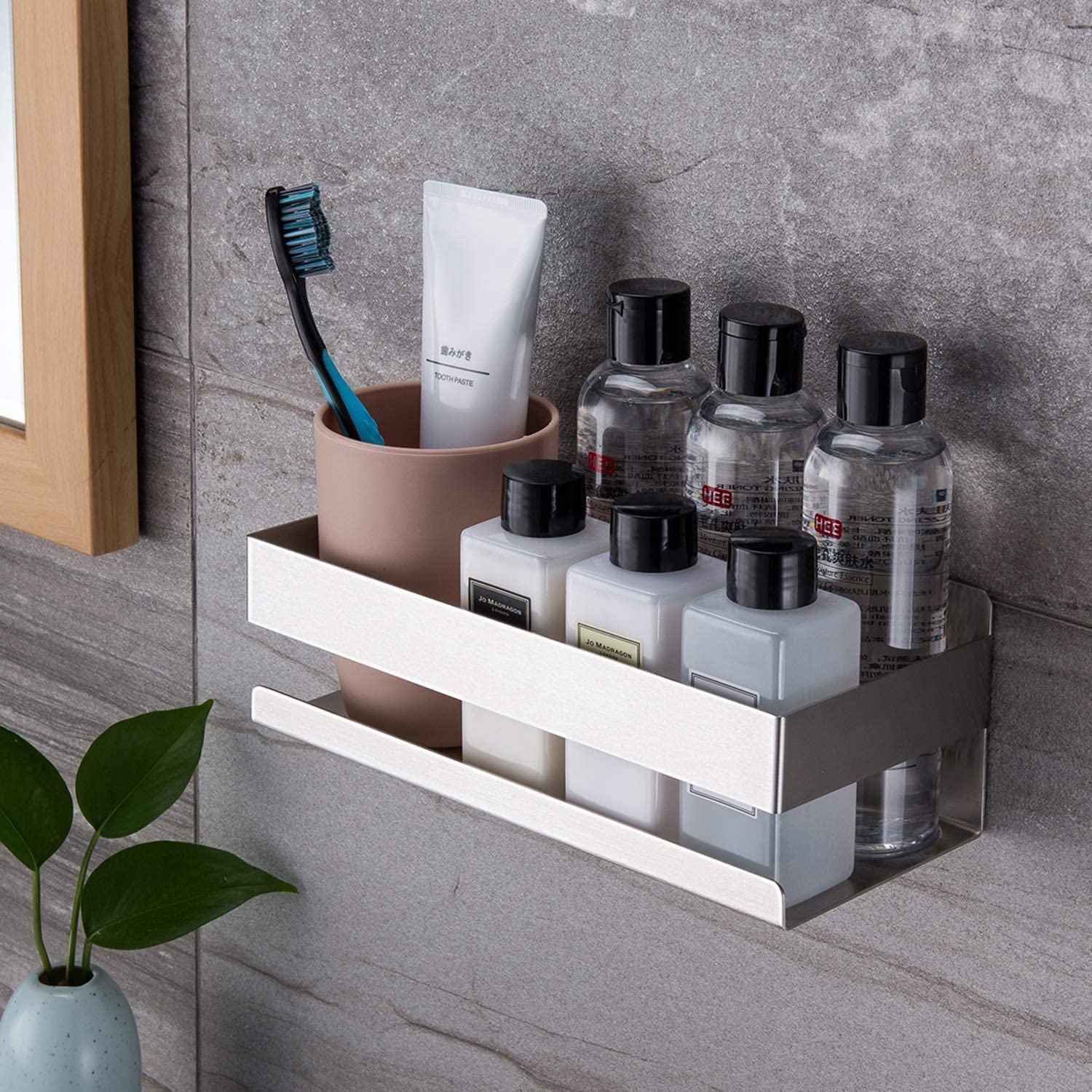 Homgen Shower Shelf with No Drilling Self Adhesive Shower Shelf